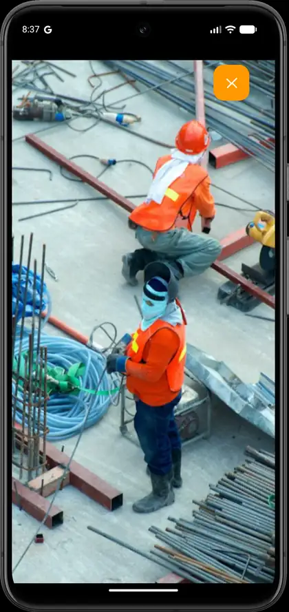 Full screen job site photo